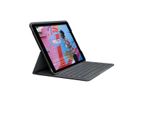 Logitech Slim Folio - Tastiera E Custodia Folio - Bluetooth - Francese - Grafite - Per Apple Ipad Da 10,2 Pollici (7A Generazione, 8A Generazione, 9A Generazione)
