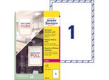 Avery L9001-10 Etichetta Per Stampante Bianco Etichetta Per Stampante Autoadesiva