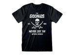 Maglietta A Maniche Corte The Goonies Never Say Die Nero Unisex - Xxl