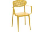 Poltrona Da Giardino Aire Impilabile Giallo Senape