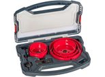 kwb LochsäGe-Set, 8-Teilig, Durchmesser-GrößE Von 67 Mm Bis 127 Mm Inkl. HSS Zentrierbohrer Im Praktisch Stabilem Kunststoffkoffer