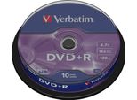 Verbatim Dvd+R(10-Pack)Spindle/General Retail/16X/4.7Gb
