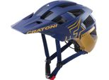 Cratoni Mtb-Helm Allset Pro Blau/Oro Opaco