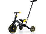 Milly Mally Optimus Plus 4In1 Triciclo Con Barra Di Guida Nero