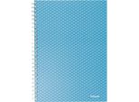 Esselte Colour'breeze A5 Quaderno A Spirale, A Righe, 80 Fogli, Blu