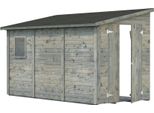 Gerätehaus PALMAKO Mia, grau, Holz, Gerätehäuser, grau