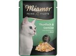 Miamor 100Gx24 Filetti Sottile Jelly Tonno & Verdure