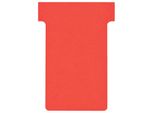Nobo T-Karten, Gr”áE 1,5 / 45 Mm, 170 G/Qm, Rot