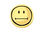 Magnetoplan Bewertungssymbole Smilies Neutral, Rund