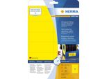 Herma Special - Opaco - Autoadesivo - Giallo - 99,1 X 42,3 Mm 300 Etichette (25 Fogli X 12) Etichette In Pellicola (8029)