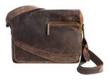 Greenland Nature Pelle Borsa Da Ufficio Borsa A Tracolla Montana Messenger Bag A4 Brown Marrone