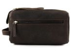 Greenland Nature Pelle Borsa Da Toilette Westcoast Washbag Brown Marrone