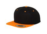 Flexfit 6089MT | Cappellino Classico A Due Toni - Colore: Nero/Arancione - Taglia: Unica