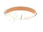 Puma Pelle Cintura Skinny Pop Fitted Belt W95 White 3 Bianco