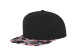 Flexfit 6089F | Cappello / Berretto / Beanie / Cappello - Colore: Nero/Rosso (Floreale) - Taglia: Unica