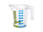 Rotho Domino Messbecher Transparent, Mit Skala, Inhalt: 0,15 Liter