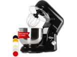 Klarstein Küchenmaschine, Knetmaschine mit 5L Schüssel, 2000W Profi Küchenmaschine mit Knethaken und Schneebesen, Universal Küchenmaschine mit 6 Stufen, Teigmaschine zum Rühren, Kneten und Aufschlagen