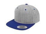 Flexfit 6089MT | Cappellino Classico A Due Toni - Colore: Heather Grey/Royal - Taglia: Unica