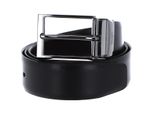Joop! Pelle Cintura Adjustable Coll. Belt 3,5 Cm W110 Black-D`Brown Nero Marrone Scuro