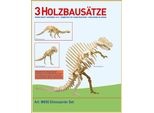 Pebaro Set Di Costruzioni In Legno Dino, Set Da 3