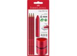 Matita FABER-CASTELL Grip 2001 Set Blister Rosso