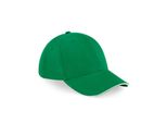 Berretto A 6 Pannelli Beechfield B20 | Athleisure - Colore: Verde Kelly/Bianco - Taglia: Unica