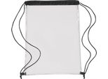 Printwear 0927 | Zaino Trasparente / 35 X 46 X 0,1 Cm - Colore: Nero - Dimensioni: 35 X 46 X 0,1 Cm