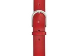 Vanzetti Pelle Cintura Classics 35Mm Full Leather Belt W95 Red Rosso