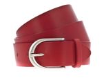 Vanzetti Pelle Cintura Classics 35Mm Full Leather Belt W90 Red Rosso