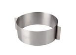 Anello Per Torte Dr. Oetker Ø16- Ø30Cm, Regolabile In Modo Flessibile, Perfetto Per Torte A Strati, Con Due Manici Per Tirarlo, (Colore: Argento)