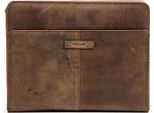 Harold's Pelle Caso Di Scrittura Antic Ring Binder Folder Nature Marrone