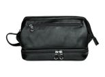 Harold's Pelle Borsa Da Toilette Country Toilet Bag Black Nero