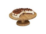 Relaxdays 2 X Piatto Torta In Bambù Ø 33 Cm