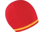 Result Winter Essentials R368X | Cappello Invernale National Beanie - Colore: Rosso/Giallo - Taglia: Unica