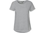 Neutral O80012 | Maglietta Da Donna Con Maniche Arrotolate / Maglia Single Jersey - Colore: Grigio Sportivo - Taglia: Xxl