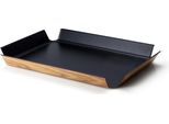 Continenta Gmbh Rutschfestes Tablett, Schwarz Metallic 41X29,5X4Cm 2931