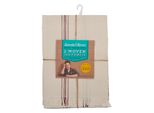 Set Di Strofinacci Jamie Oliver Rustic Italian, 2 Pezzi, Strofinaccio, Asciugapiatti, Asciugamano Da Cucina, Cotone, Rosso Scuro A Righe, 70 X 50 Cm, 544645