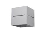 Lampada Da Parete Basalt G9 Alluminio Grigio, Dimmerabile