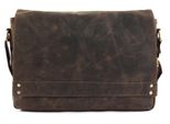 Bruno Banani Pelle Laptop Bag Borsa A Tracolla Con Scomparto Per Laptop Crossbody Bag Brown Marrone