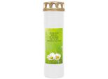Hs Candle Confezione Da 4 Candele Da Tomba Con Motivo, Lume Da Tomba Con Durata Di Combustione Di Circa 7 Giorni, Motivo: Margherite, In Molte Altre Varianti
