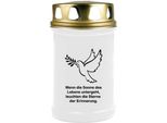 Hs Candle Confezione Da 8 Candele Da Tomba Con Motivo, Lume Da Tomba Con Durata Di Combustione Di Circa 2 Giorni, Motivo: Colomba, In Molte Altre Varianti