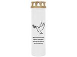 Hs Candle Confezione Da 4 Candele Da Tomba Con Motivo, Lume Da Tomba Con Durata Di Combustione Di Circa 7 Giorni, Motivo: Colomba, In Molte Altre Varianti