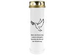 Hs Candle Confezione Da 5 Candele Da Tomba Con Motivo, Lume Da Tomba Con Durata Di Combustione Di Circa 4 Giorni, Motivo: Colomba, In Molte Altre Varianti