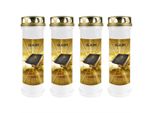 Candela Grave Bianca Confezione Da 4, Durata Di Combustione: 100 Ore (Per Candela), Motivo: Fede