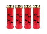 Candela Grave Rossa Confezione Da 4, Durata Di Combustione: 100 Ore (Per Candela), Motivo: Cavalli