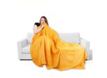 Coperta In Microfibra, Colore: Arancione, Dimensioni: 80X120 Cm