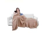 Coperta In Microfibra, Colore: Beige, Dimensioni: 130X170 Cm