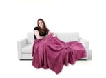 Coperta In Microfibra, Colore: Rosa Antico, Dimensioni: 210X280 Cm