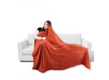 Coperta In Microfibra, Colore: Terracotta, Dimensioni: 80X120 Cm