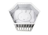 Box Roba "Miffy®"", 6 Angoli, 3 Altezze Regolabili, Incl. Inserto Protettivo E Ruote Con Freno, Bianco"